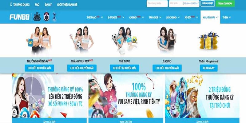 Các chuyên mục tại nhà cái Fun88